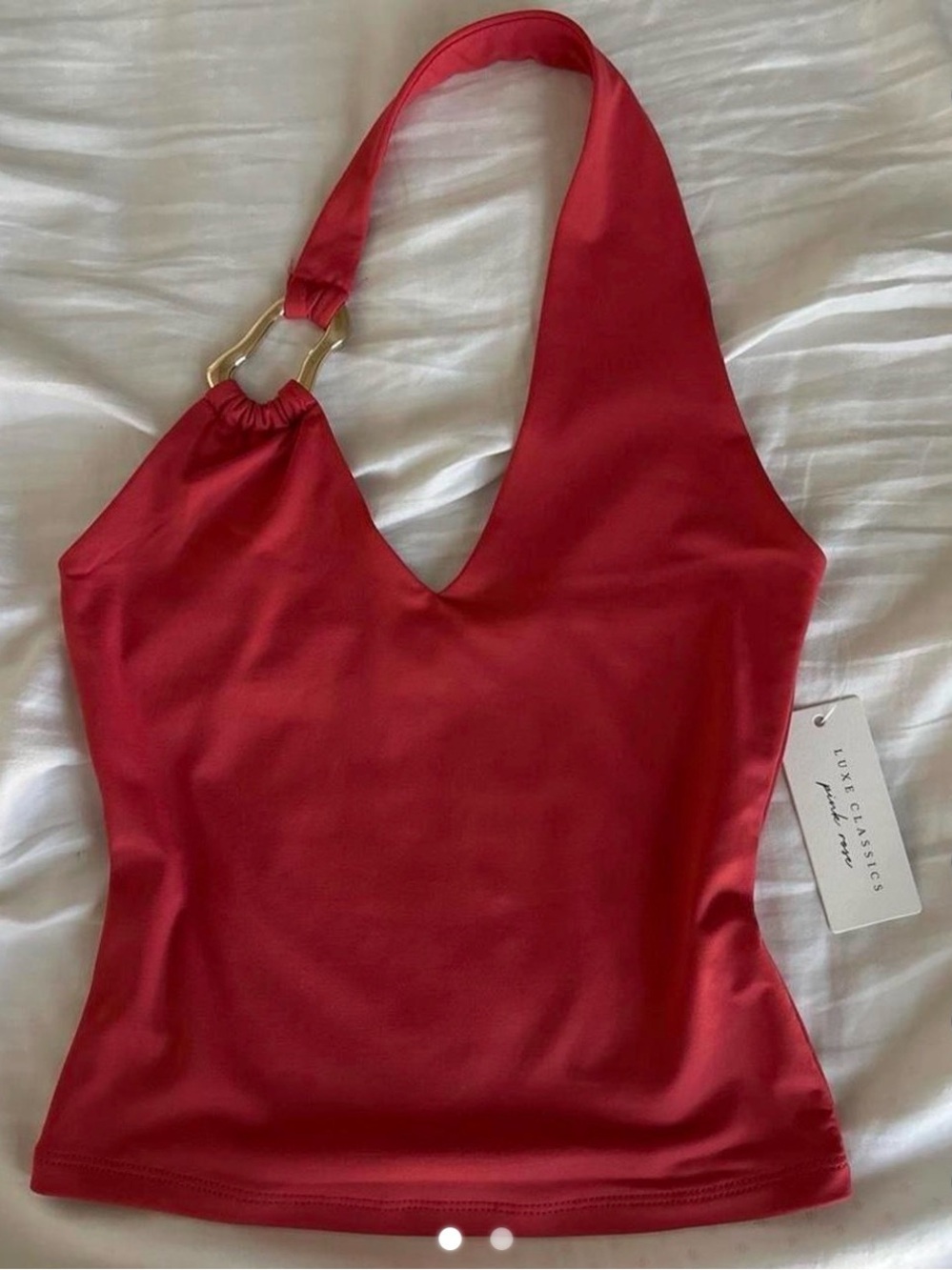 Hot pink/ Hibiscus 🌺 Halter Top